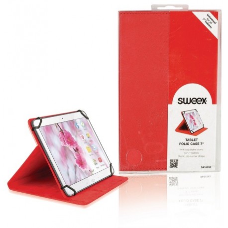 Custodia Sweex universale per tablet 7" rosso