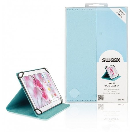 Custodia Sweex universale per tablet 7" azzurro